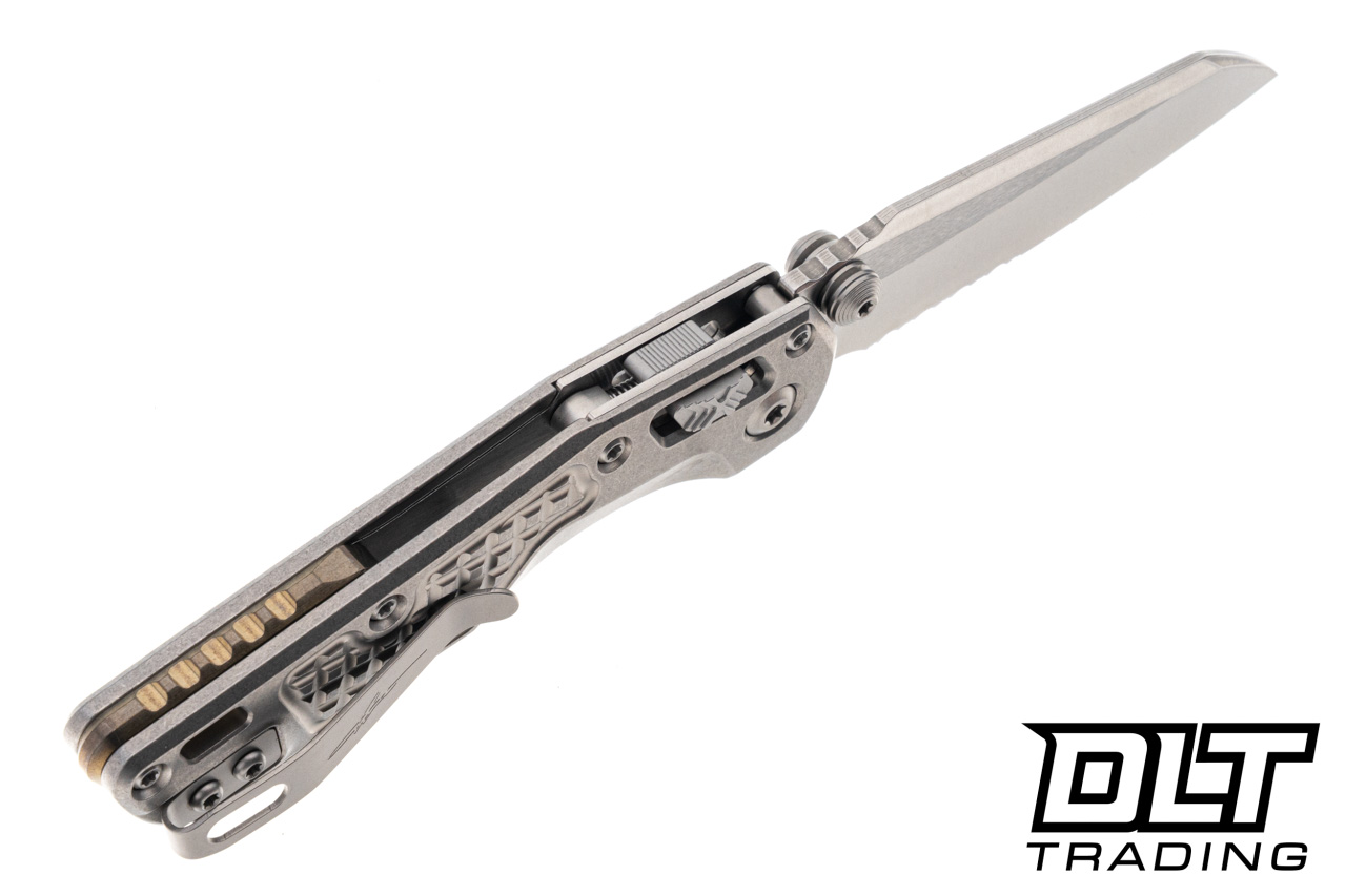Microtech 210M-11FRMS2 MSI Mini Ram-Lok - Stonewash Frag Titanium