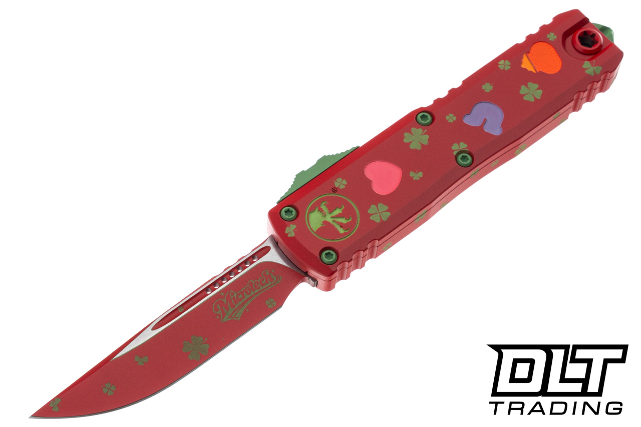 Microtech 12314-1SPDS UTX-85 Gen IV S/E - St. Patrick's Day Handle