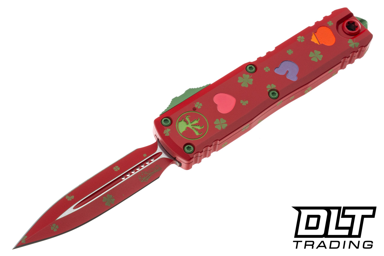 Microtech 12324-1SPDS UTX-85 Gen IV S/E - St. Patrick's Day Handle