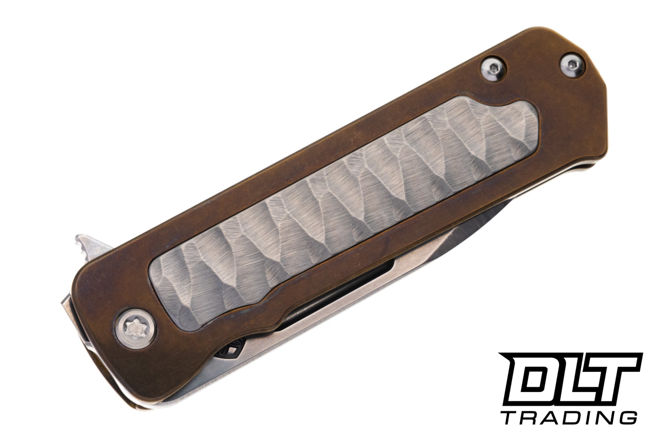 Medford TFF-4 Drop Point - Tumbled S90V - Bronze Titanum - Silver
