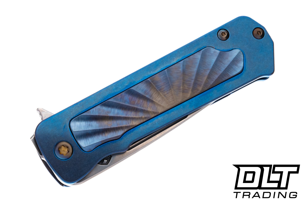 Medford TFF-4 Tanto - Tumbled S90V - Blue Titanium - PenFlm Rising