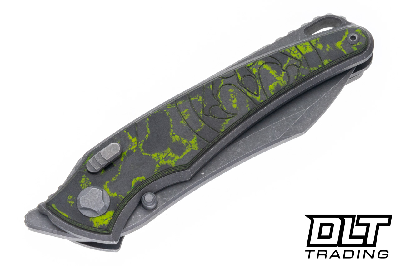 ２点NOCOFFEE × THINGFABRICS エプロン、HAWKSカバー Hawk Knives Talon M390 - Titanium Handle - Toxic Moss CamoCarbon