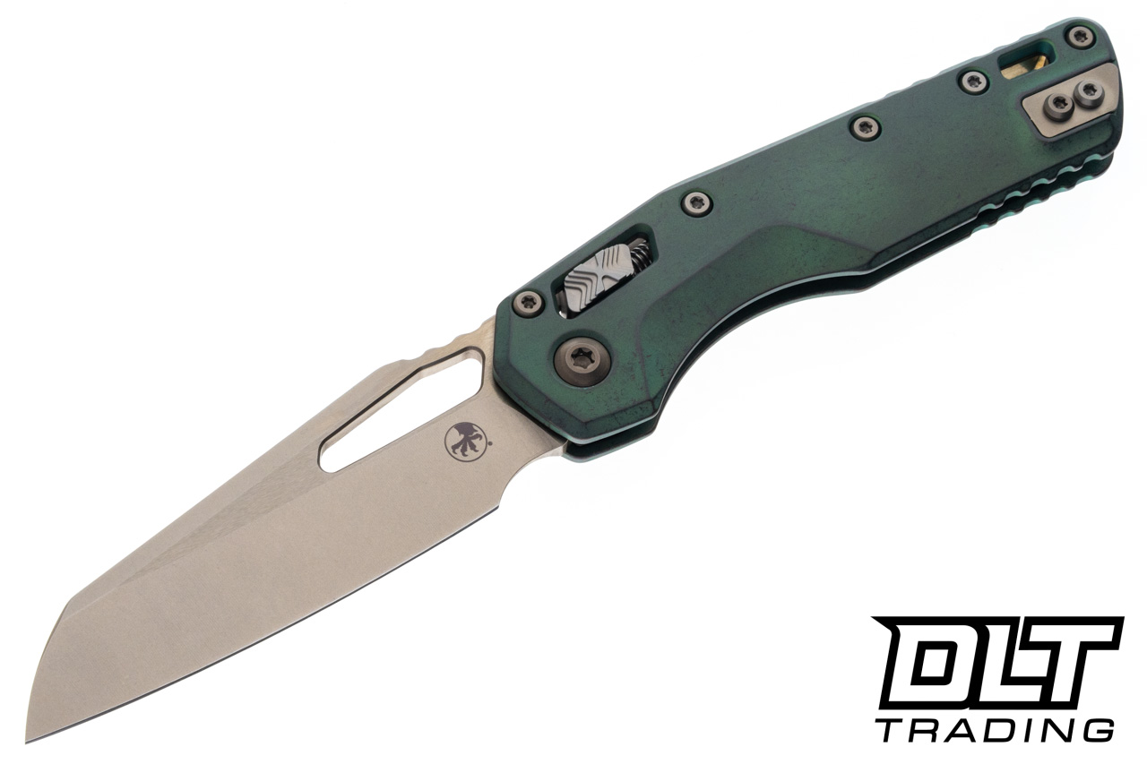 Microtech 210-13MS1 MSI Ram-Lok - Antique Green Titanium - Bronze