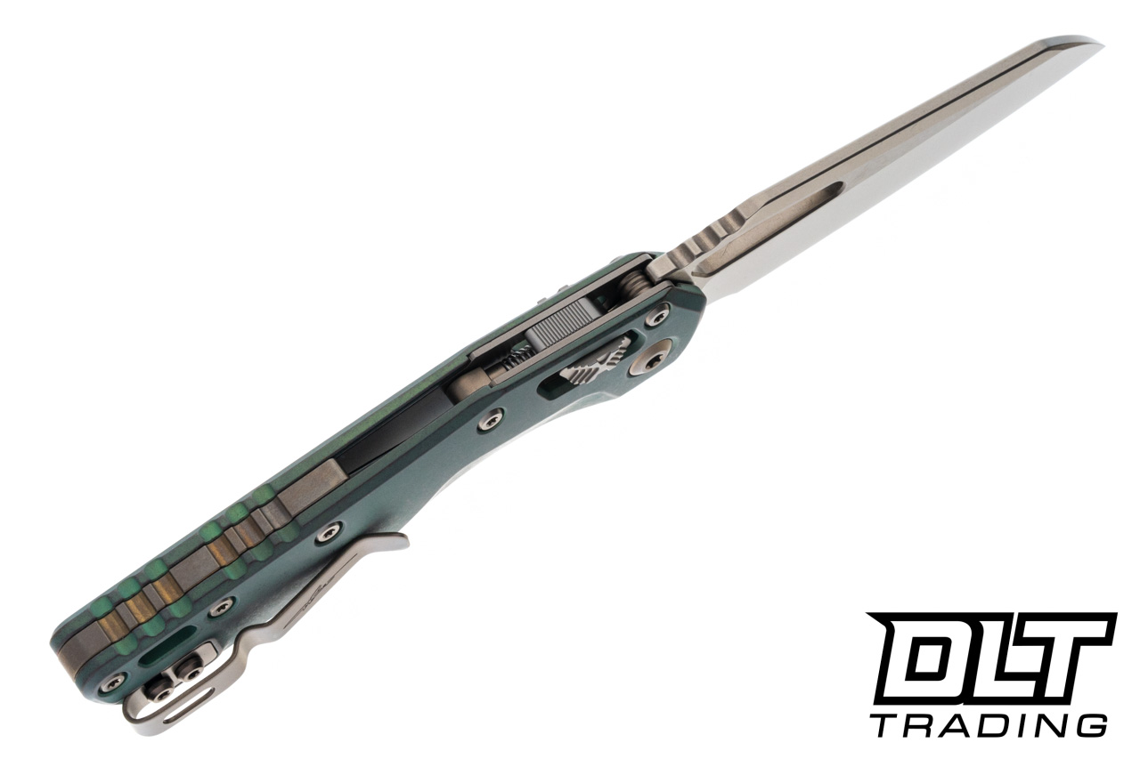 Microtech 210-13MS1 MSI Ram-Lok - Antique Green Titanium - Bronze