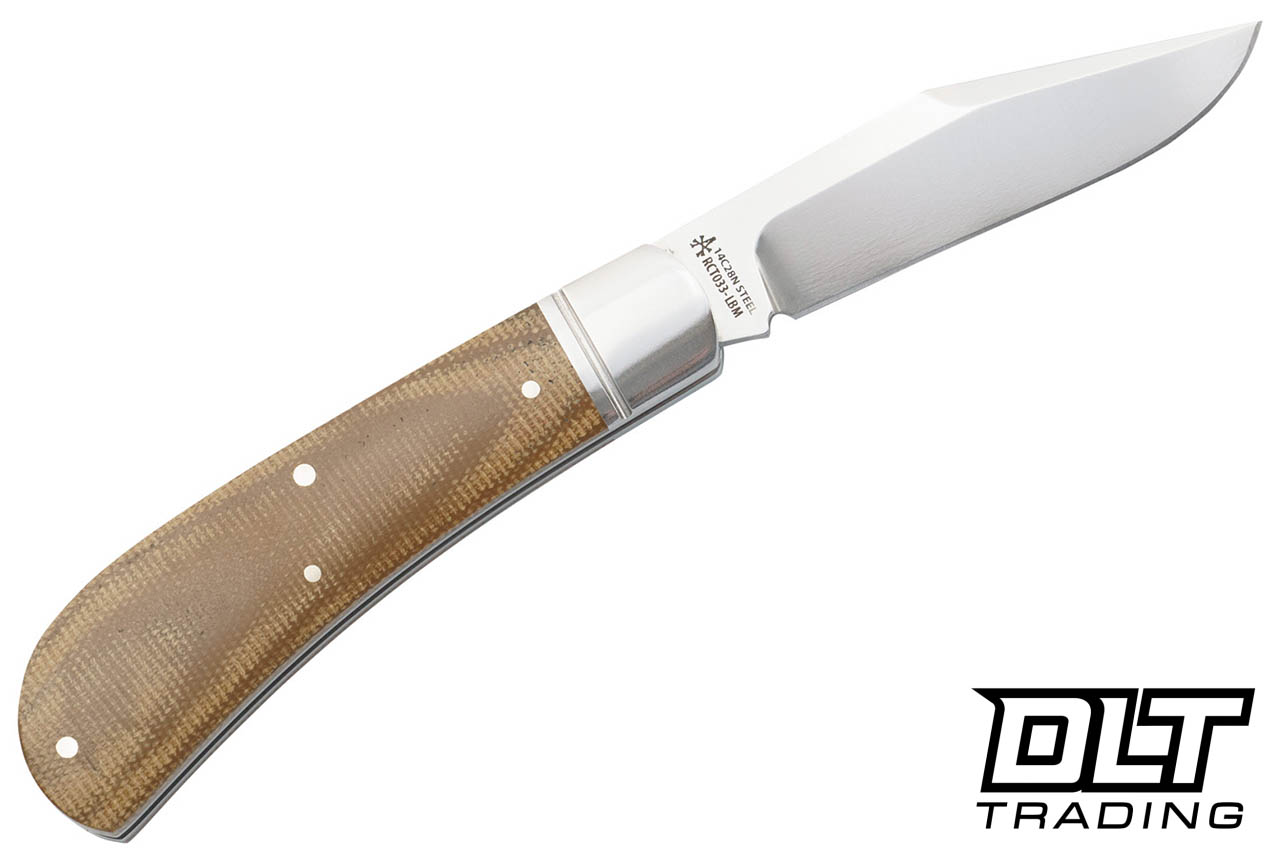 RoseCraft Blades Hatchie River Jack - Light Brown Micarta - DLT