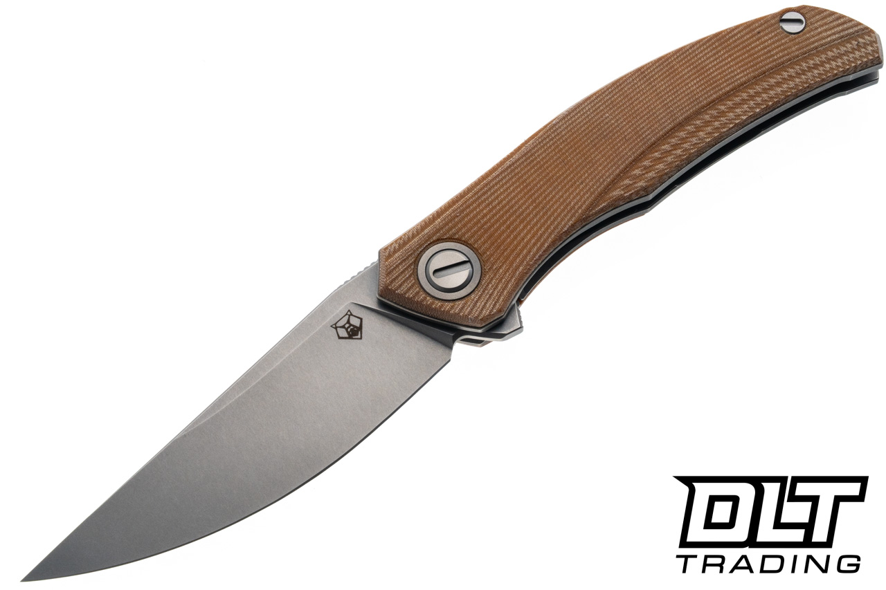 Shirogorov Q95 Ursus MRBS - Stonewashed Elmax Blade - Light Brown