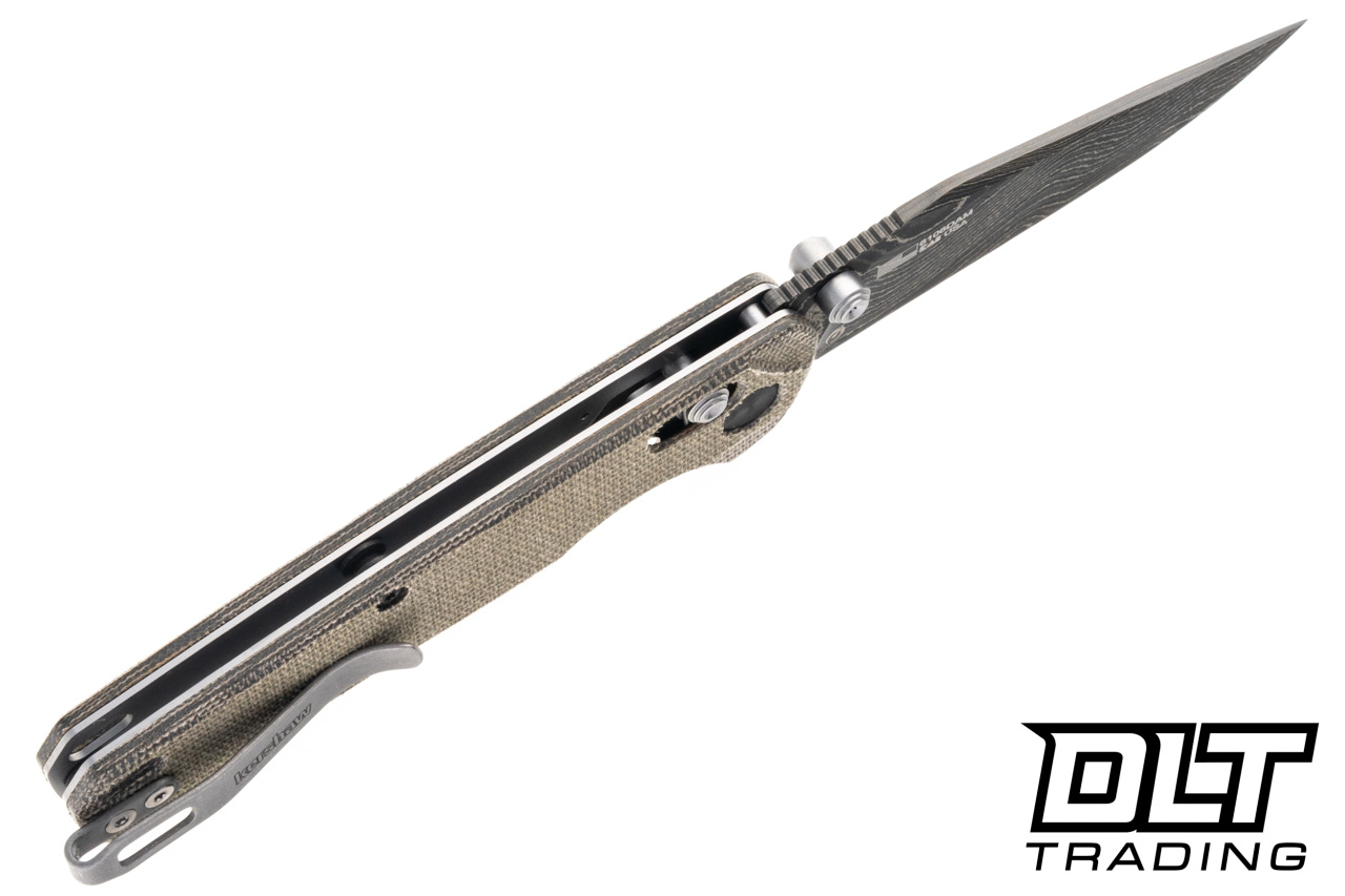 Kershaw Bel Air 6106DAM - Green Canvas Micarta - Clip Point