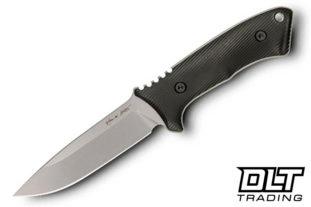 Spartan Blades Linden - Black GFN Handle - Stonewashed Elmax Blade