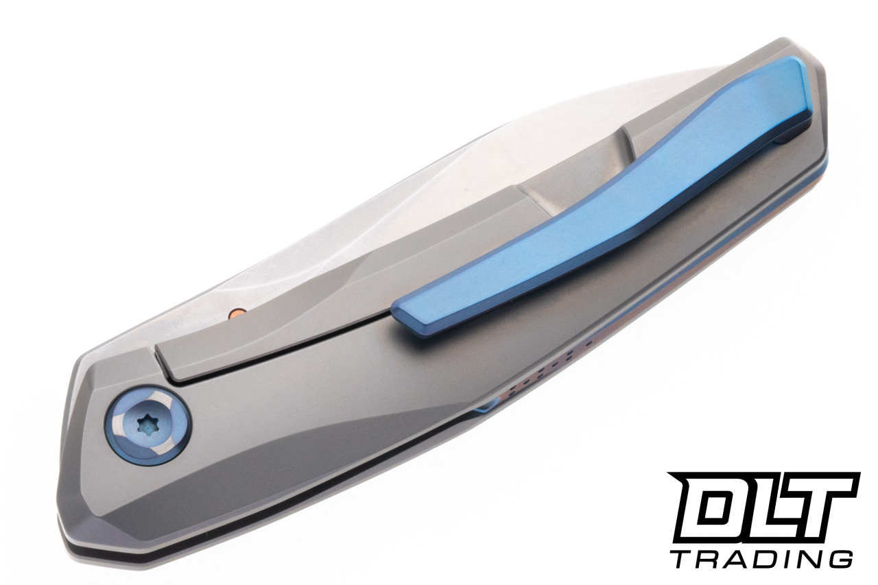 Poikilo Blade VK-Zen S1 - Titanium Handle - Blue Accents