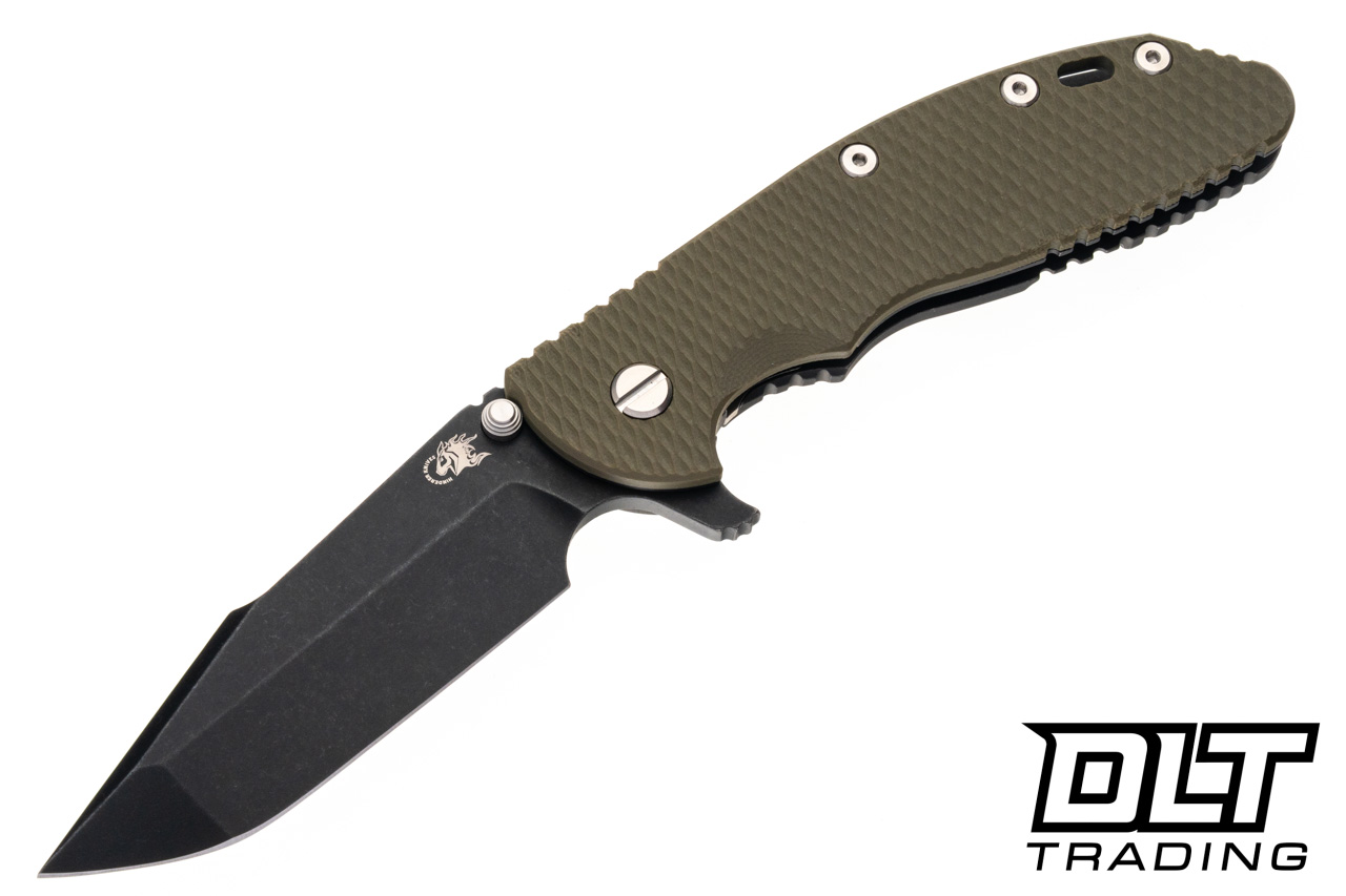 Hinderer XM-24 Harpoon Spanto S45VN - Battle Black DLC - OD Green