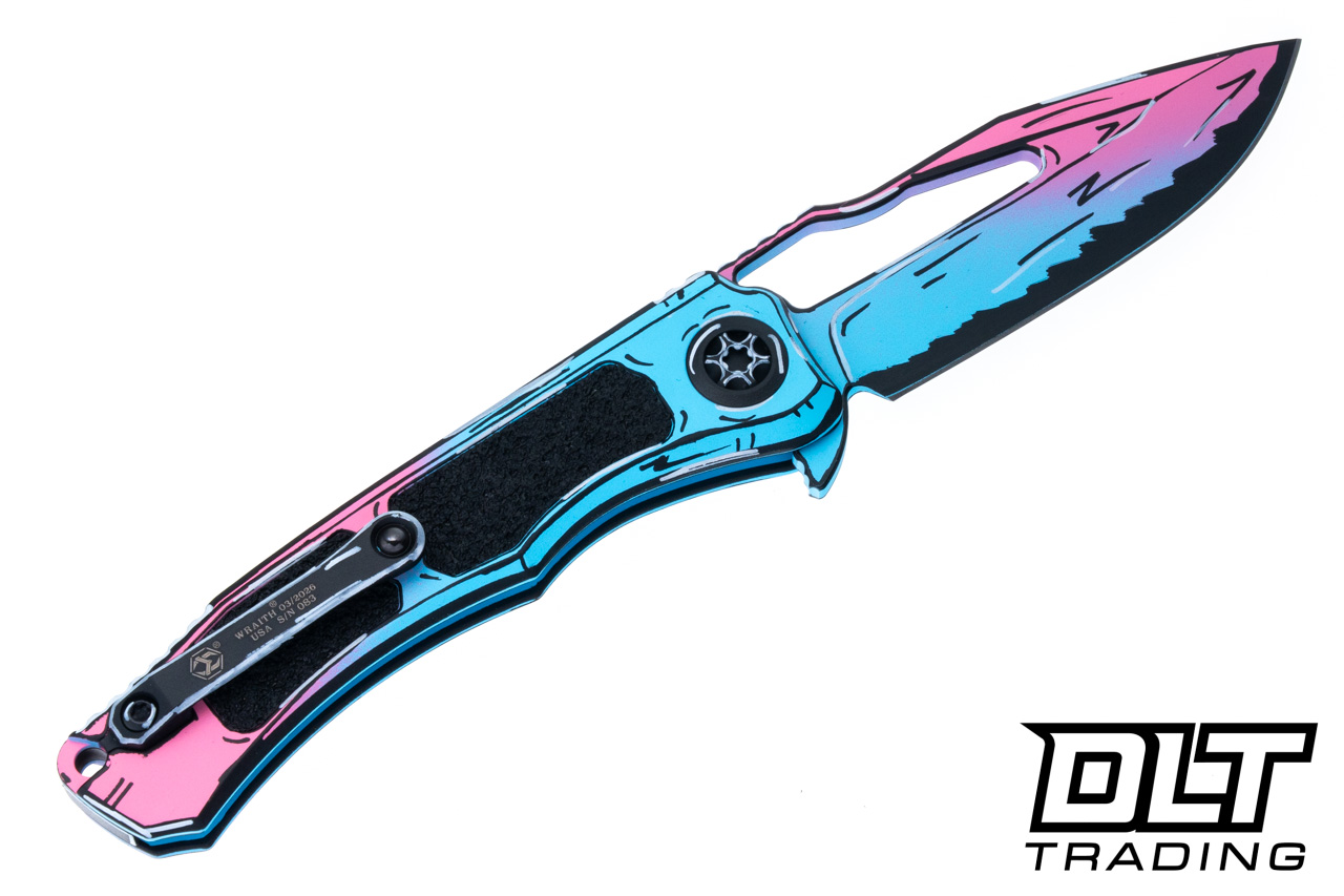 Heretic Wraith V4 Manual S/E MagnaCut Clip Point - Cotton Candy