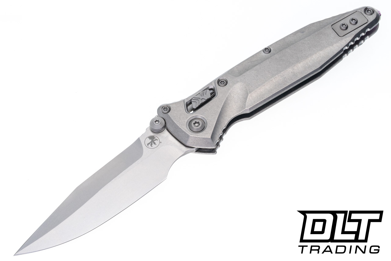 Microtech 159RL-10SMS4 Socom Delta Ram-Lok - Stonewash Titanium