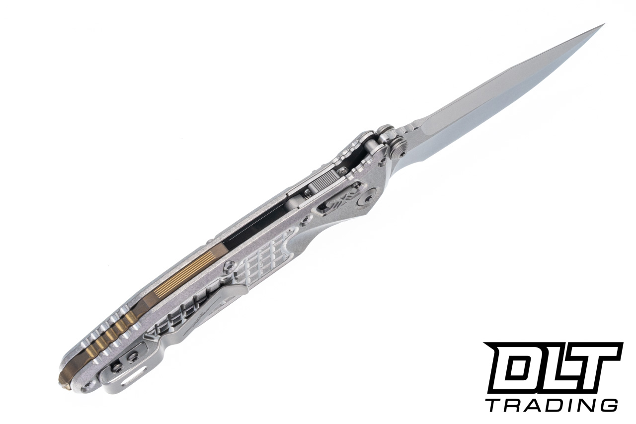 Microtech 160RL-10FRSMS2 Socom Ram-Lok - Stonewash Frag Titanium
