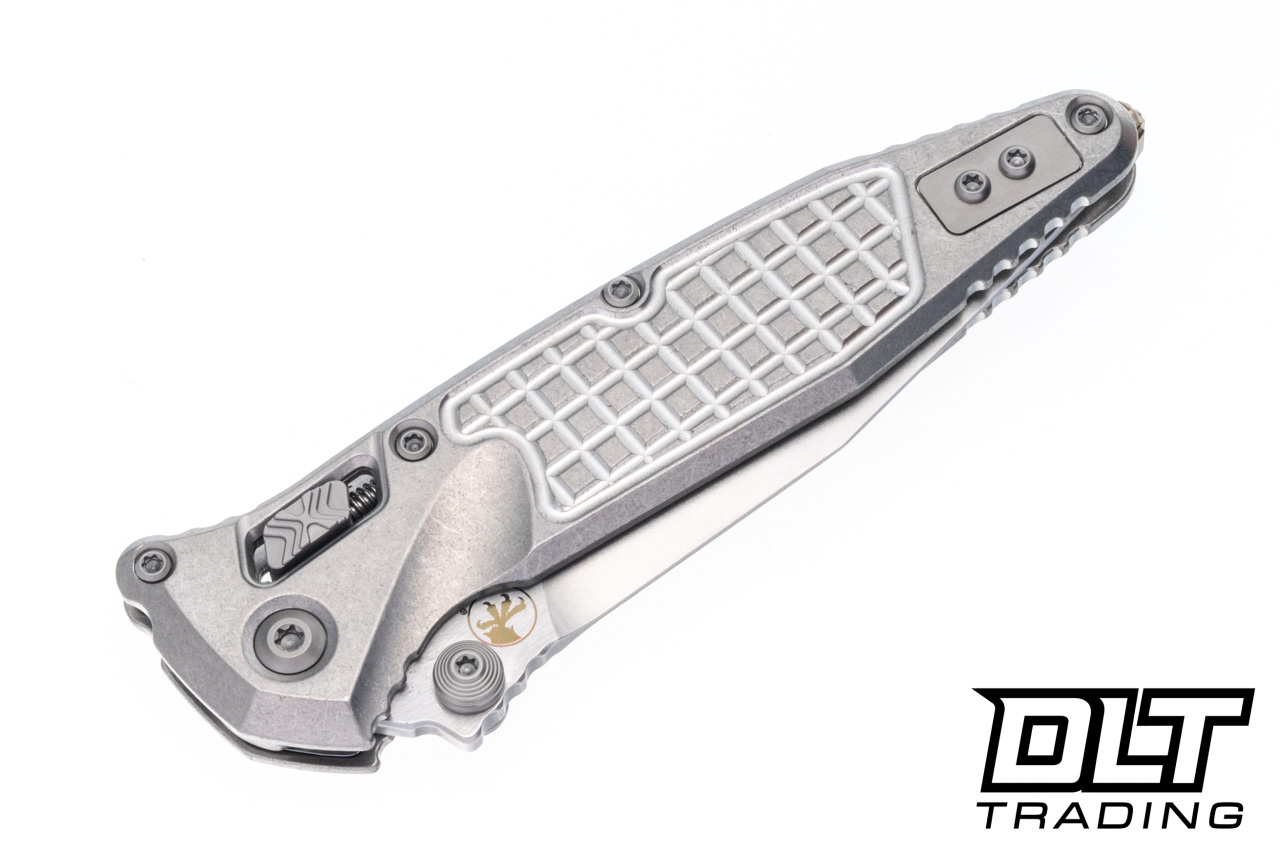 Microtech 160RL-10FRSMS2 Socom Ram-Lok - Stonewash Frag Titanium