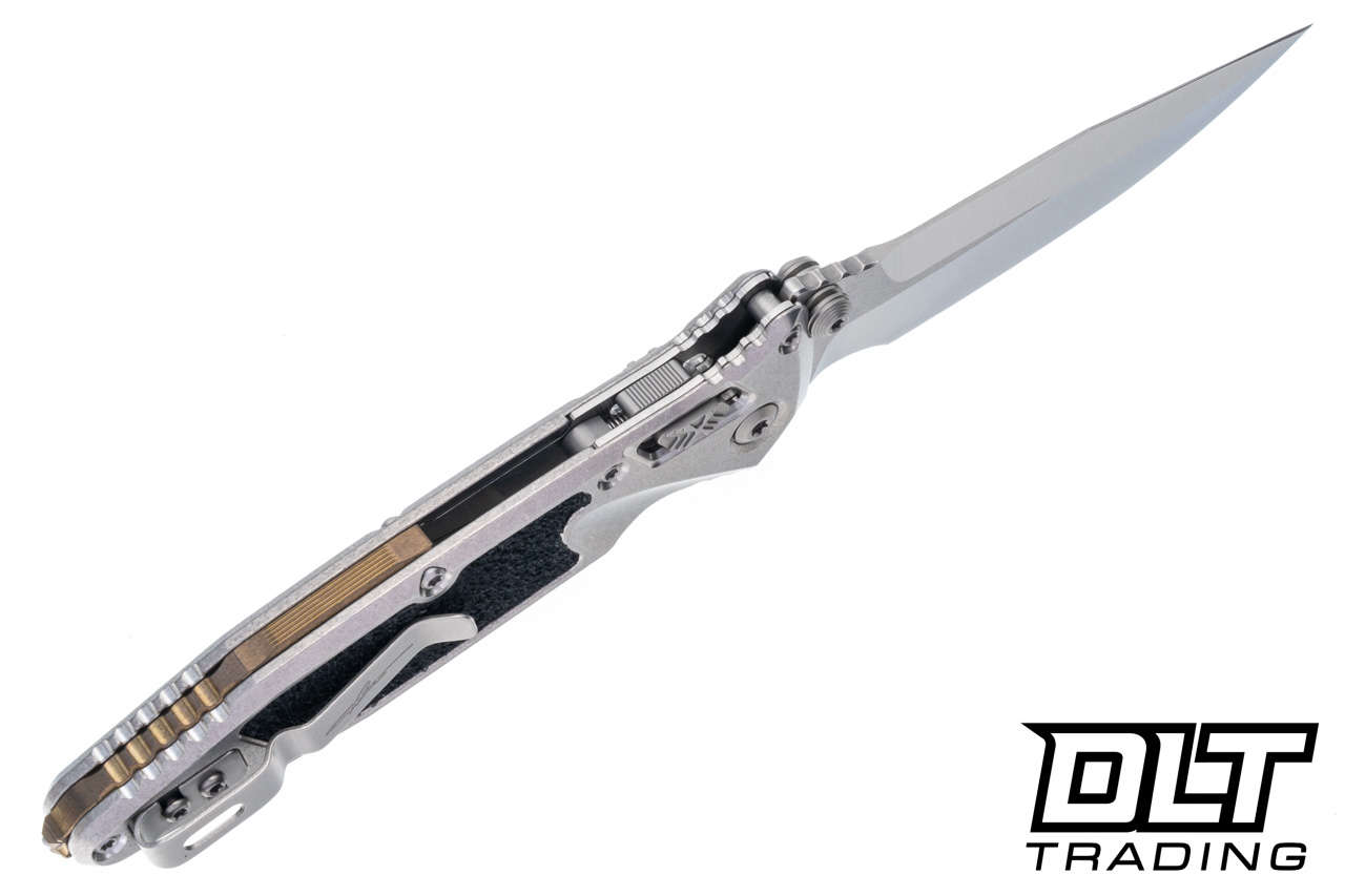 Microtech 160RL-10SMS2 Socom Ram-Lok - Stonewash Titanium
