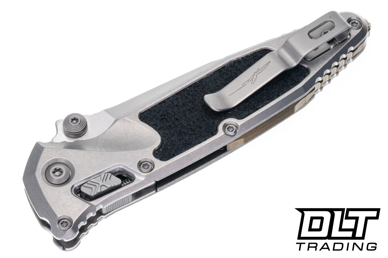 Microtech 160RL-10SMS2 Socom Ram-Lok - Stonewash Titanium