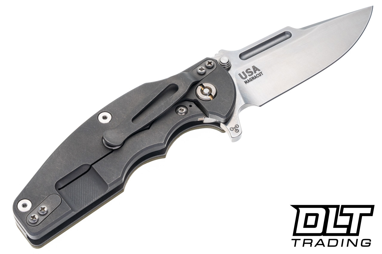Hinderer Jurassic Frontier Clip Point MagnaCut - Working Finish