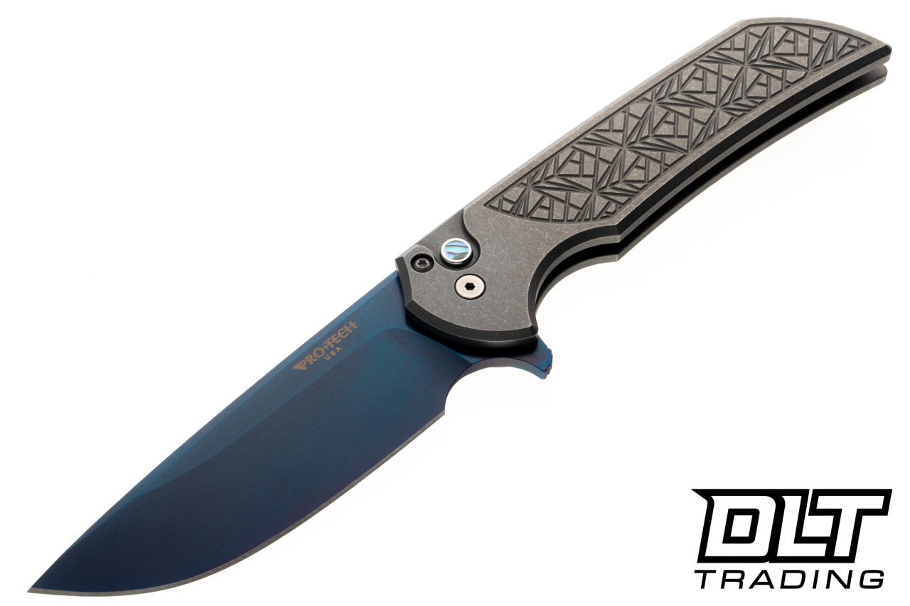 Pro-Tech Mordax - Stainless Steel Nexus Handle - Sapphire Blue