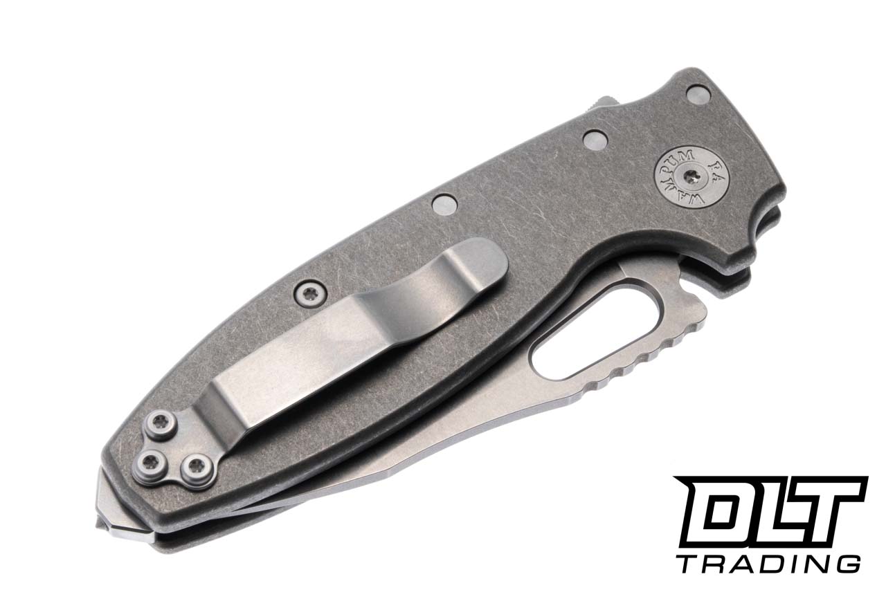 Demko Shark-A-Tac - Smooth Titanium - Stonewash MagnaCut Blade