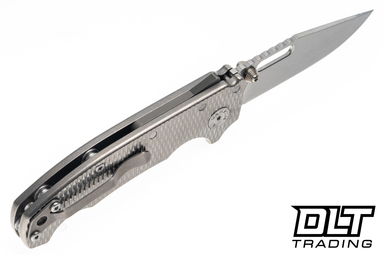 Demko AD20I Slim - Nitro-X7 Clip Point Blade - Textured Titanium