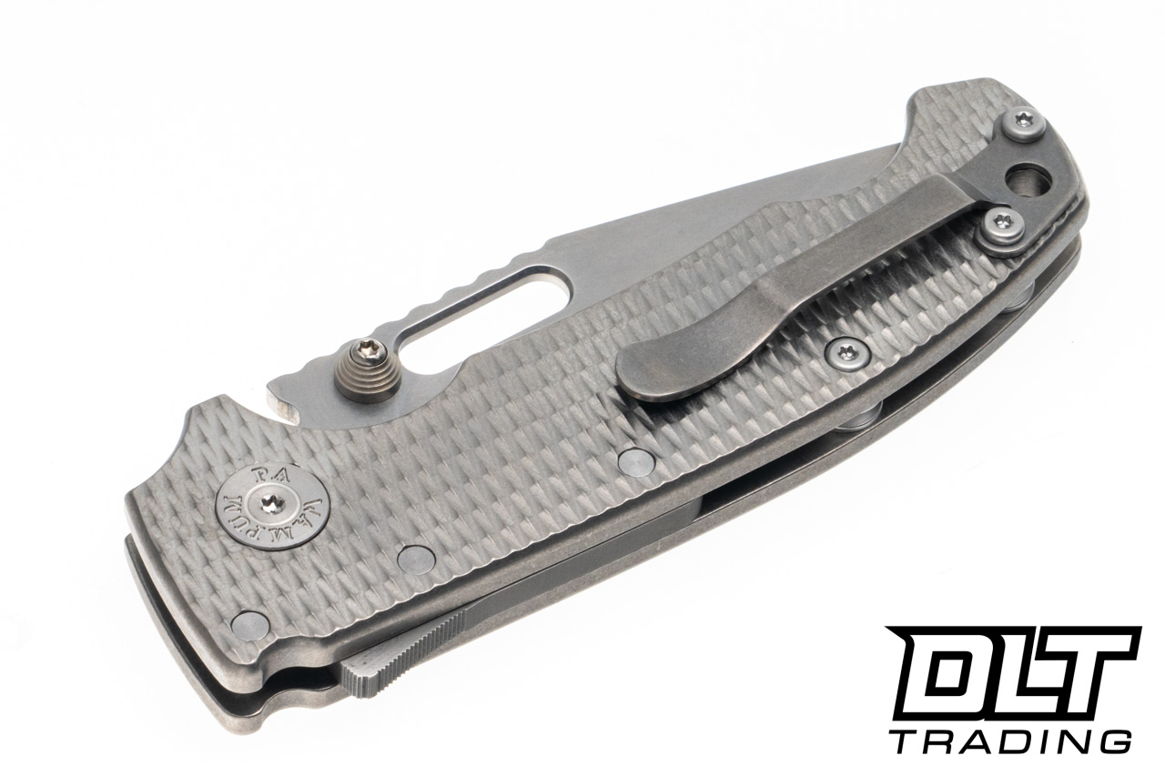 Demko AD20I Slim - Nitro-X7 Clip Point Blade - Textured Titanium