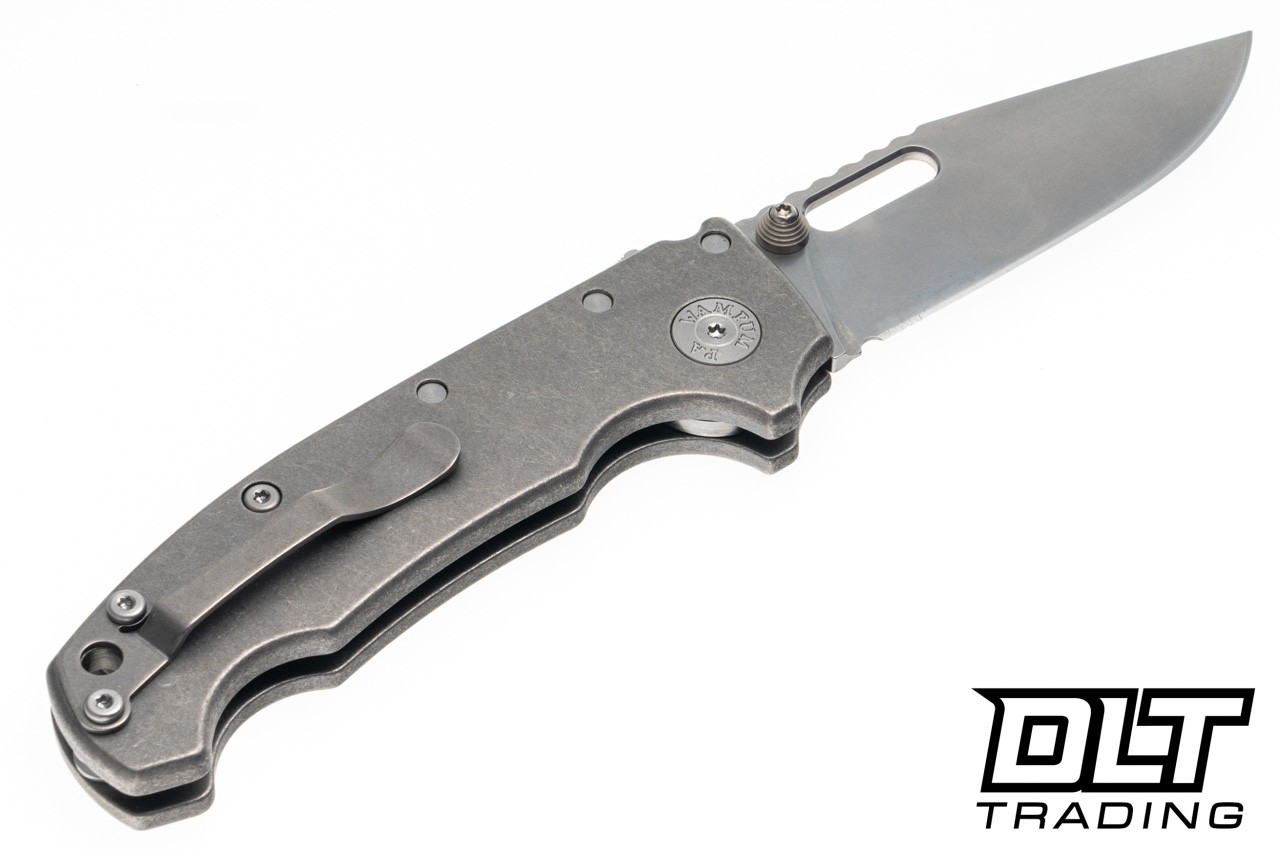 リコルド　Deto90 finesse Demko AD20I Slim - Nitro-X7 Clip Point Blade - Smooth Titanium