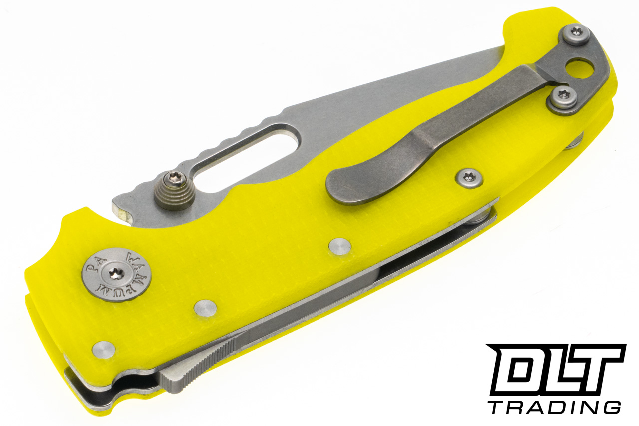 Demko AD20I Slim - Nitro-X7 Clip Point Blade - Dayglow G-10 - DLT