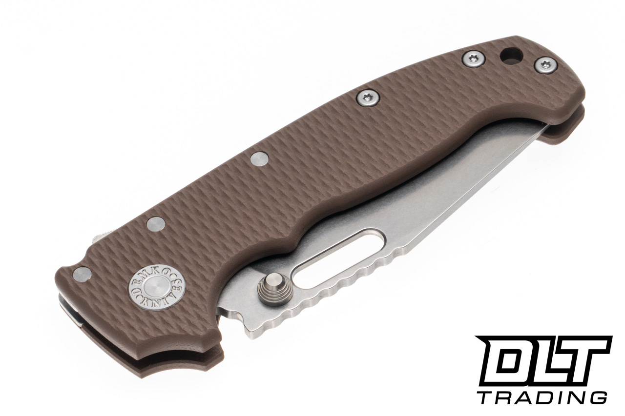 Demko AD20I Slim - Nitro-X7 Clip Point Blade - Earth G-10 - DLT