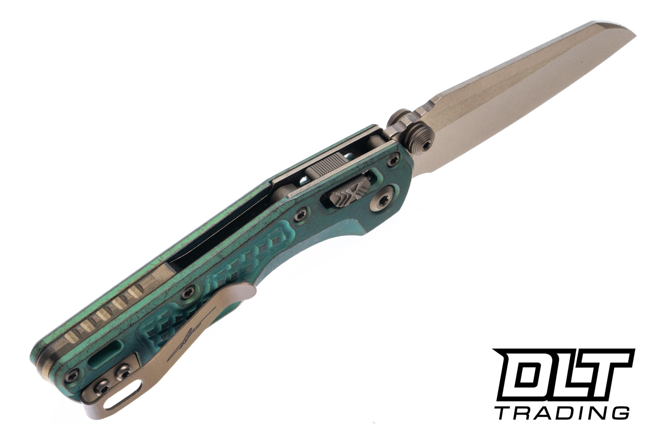 Microtech 210M-13FRMS2 MSI Mini Ram-Lok - Antique Green Frag