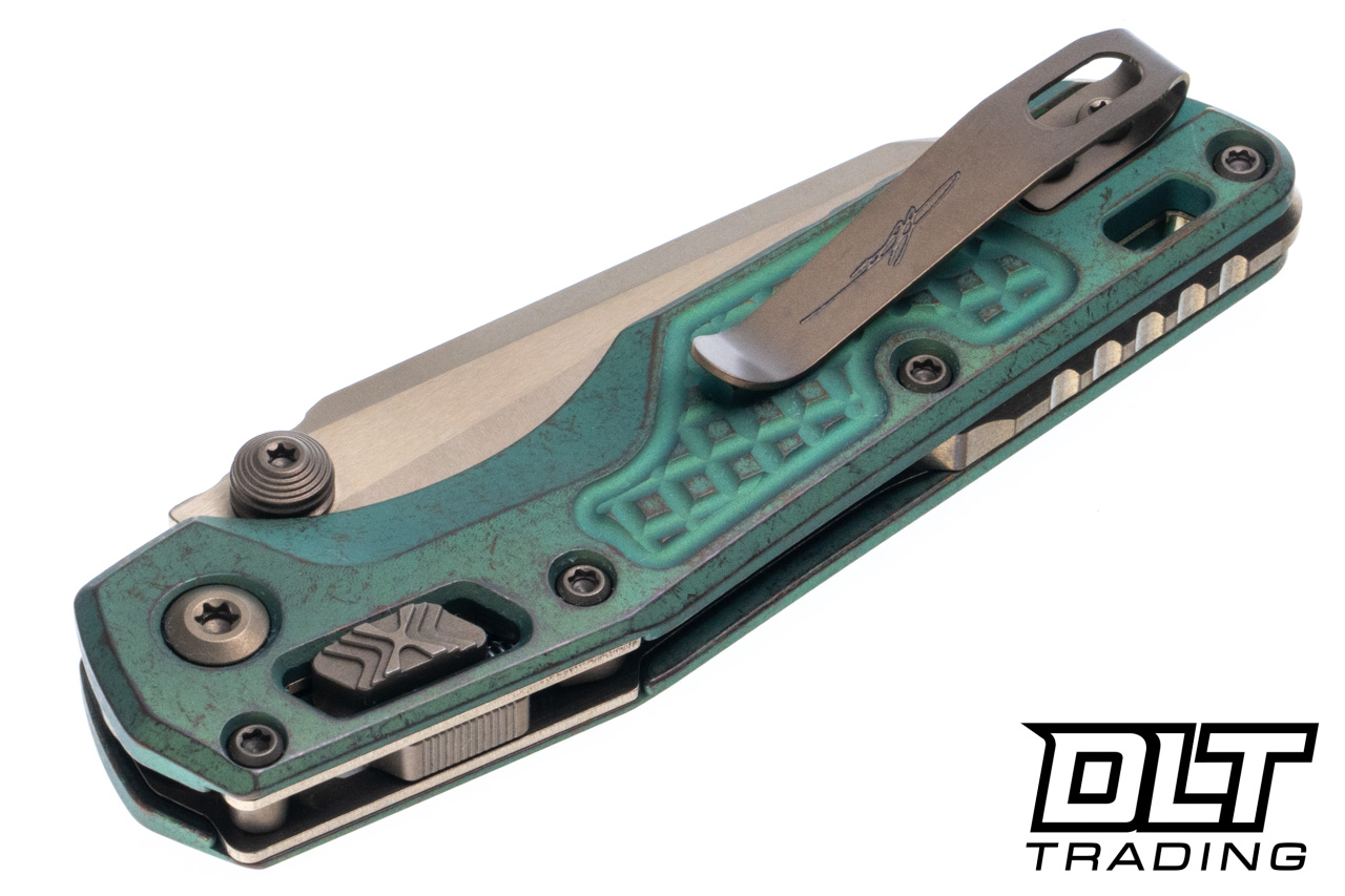 Microtech 210M-13FRMS2 MSI Mini Ram-Lok - Antique Green Frag