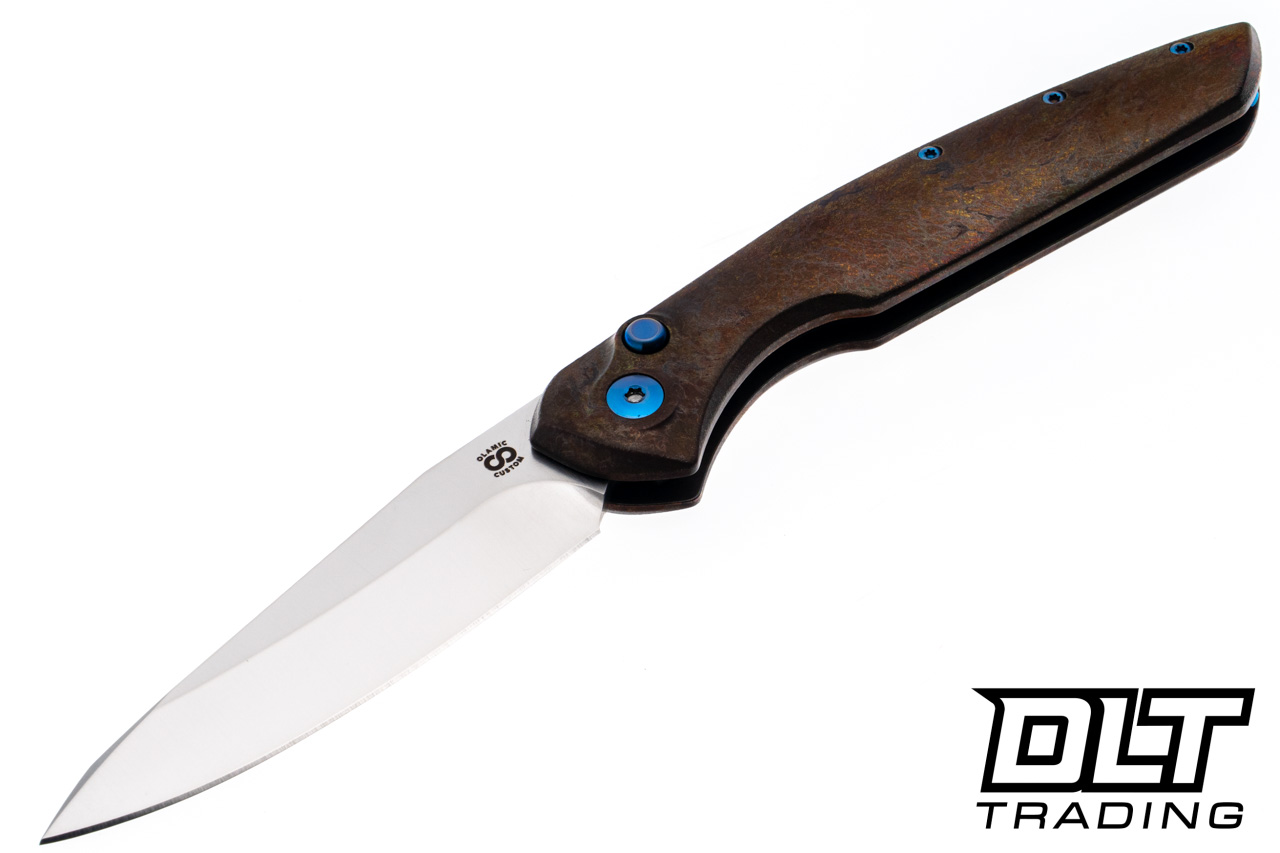 Olamic Cutlery Aura - Satin Blade - Antique Entropic Titanium