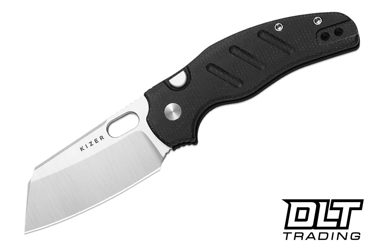 Kizer Sheepdog C01C 2.9 BS - Black Micarta - Satin Nitro-V