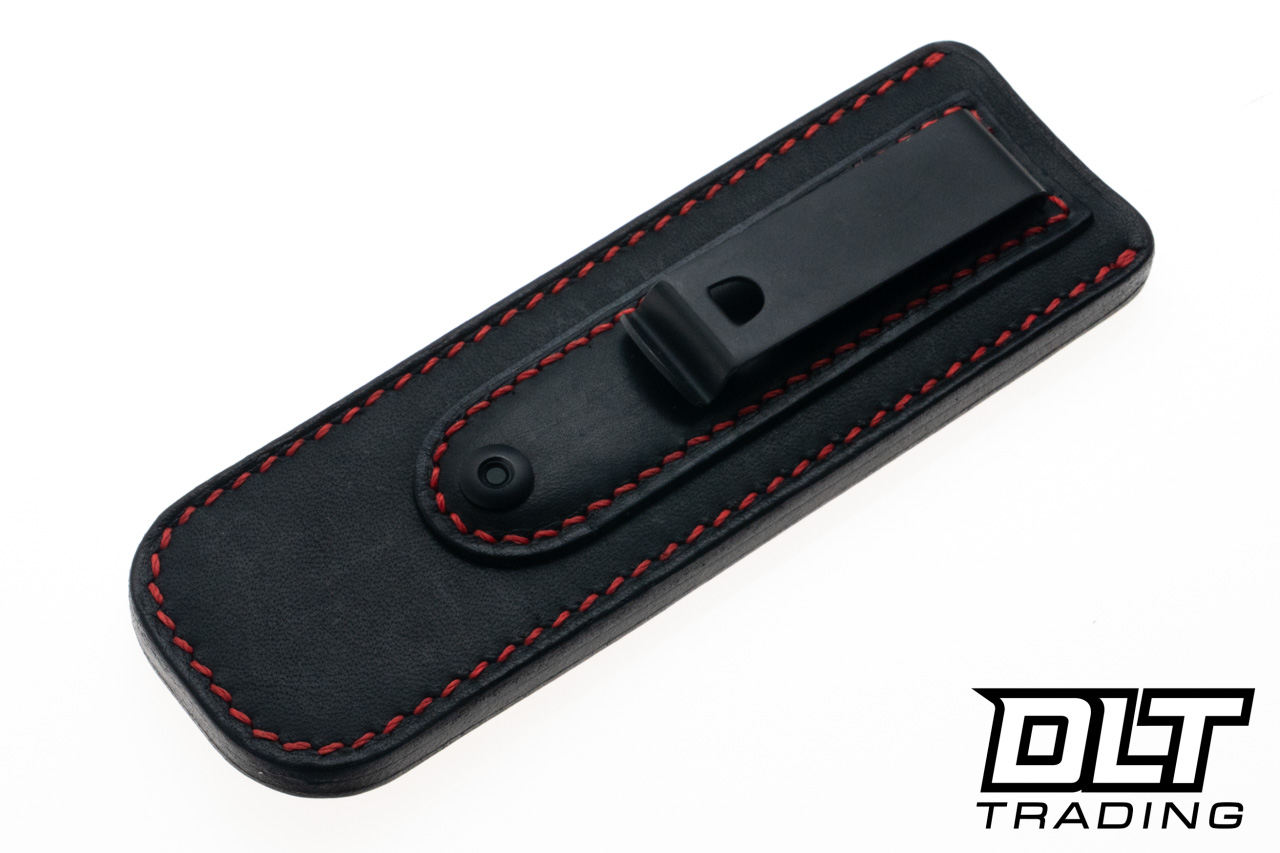 Jack Wolf Pioneer FIXedc - Red Abalone - Belt Satin S90V Blade