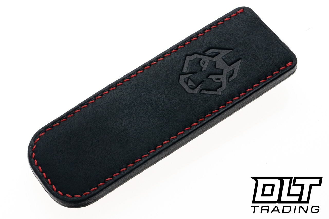 Jack Wolf Pioneer FIXedc - Red Abalone - Belt Satin S90V Blade