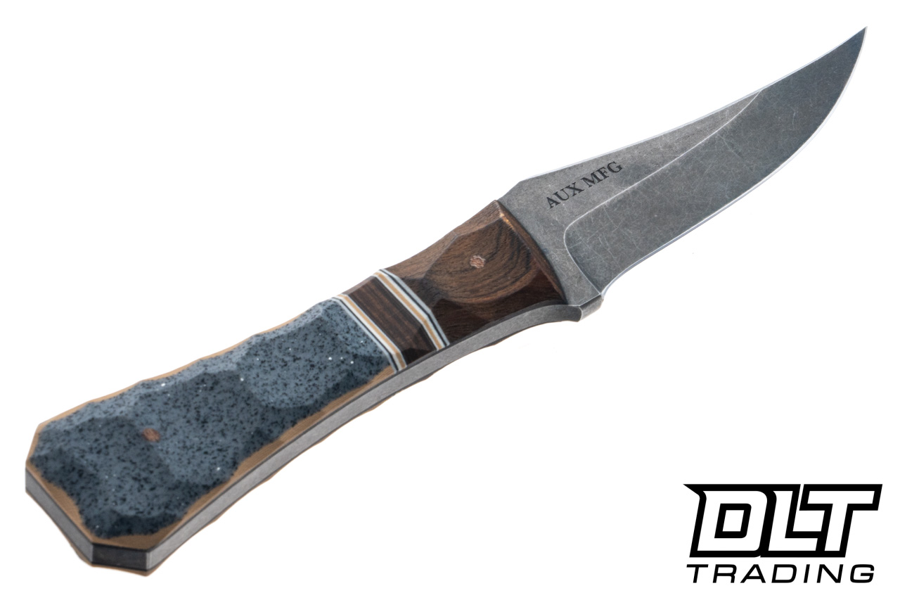Auxiliary Manufacturing Pocket Bowie XL - Sharky Blue Grip X & G