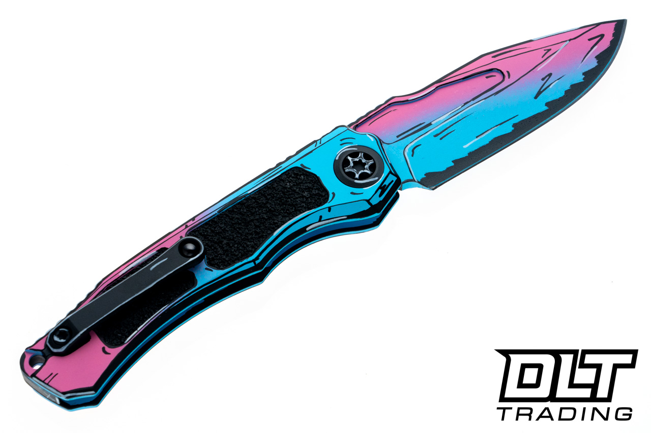 洋楽 CUTTHROAT Heretic Wraith V4 - Clip Point MagnaCut Blade - Cotton Candy Cel