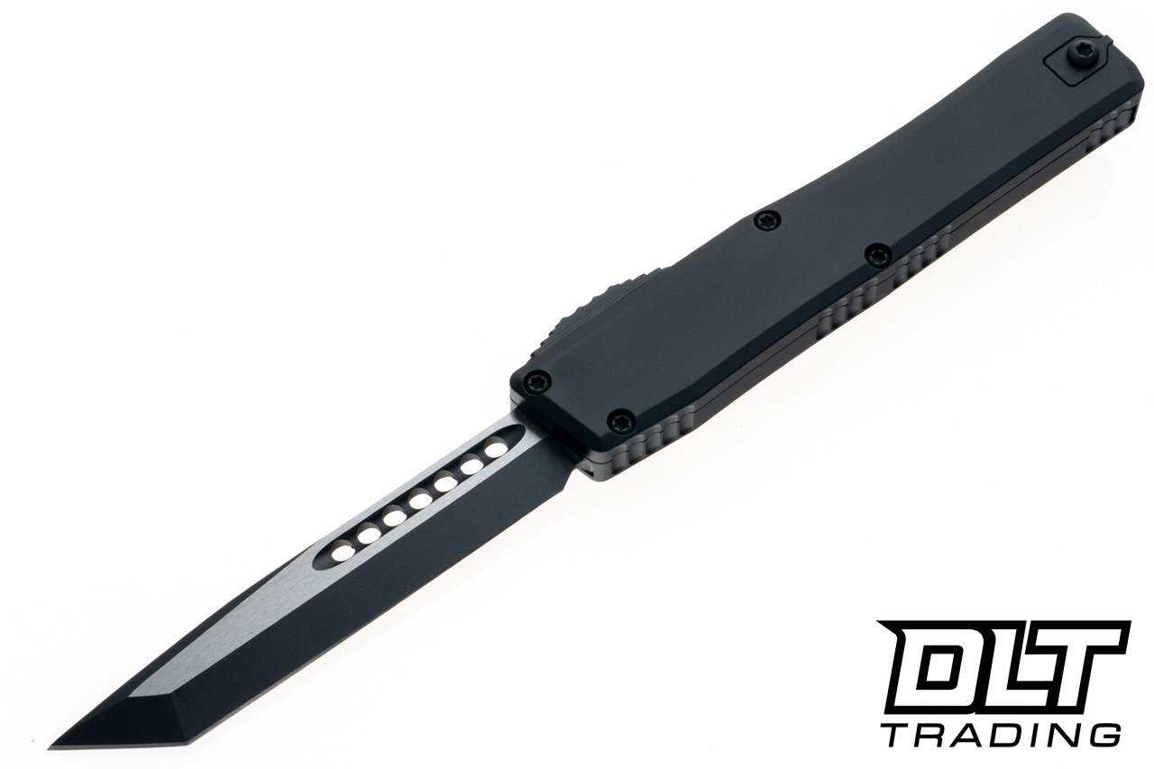 Heretic Nyx - Two Tone Tanto MagnaCut Blade - Black Aluminum