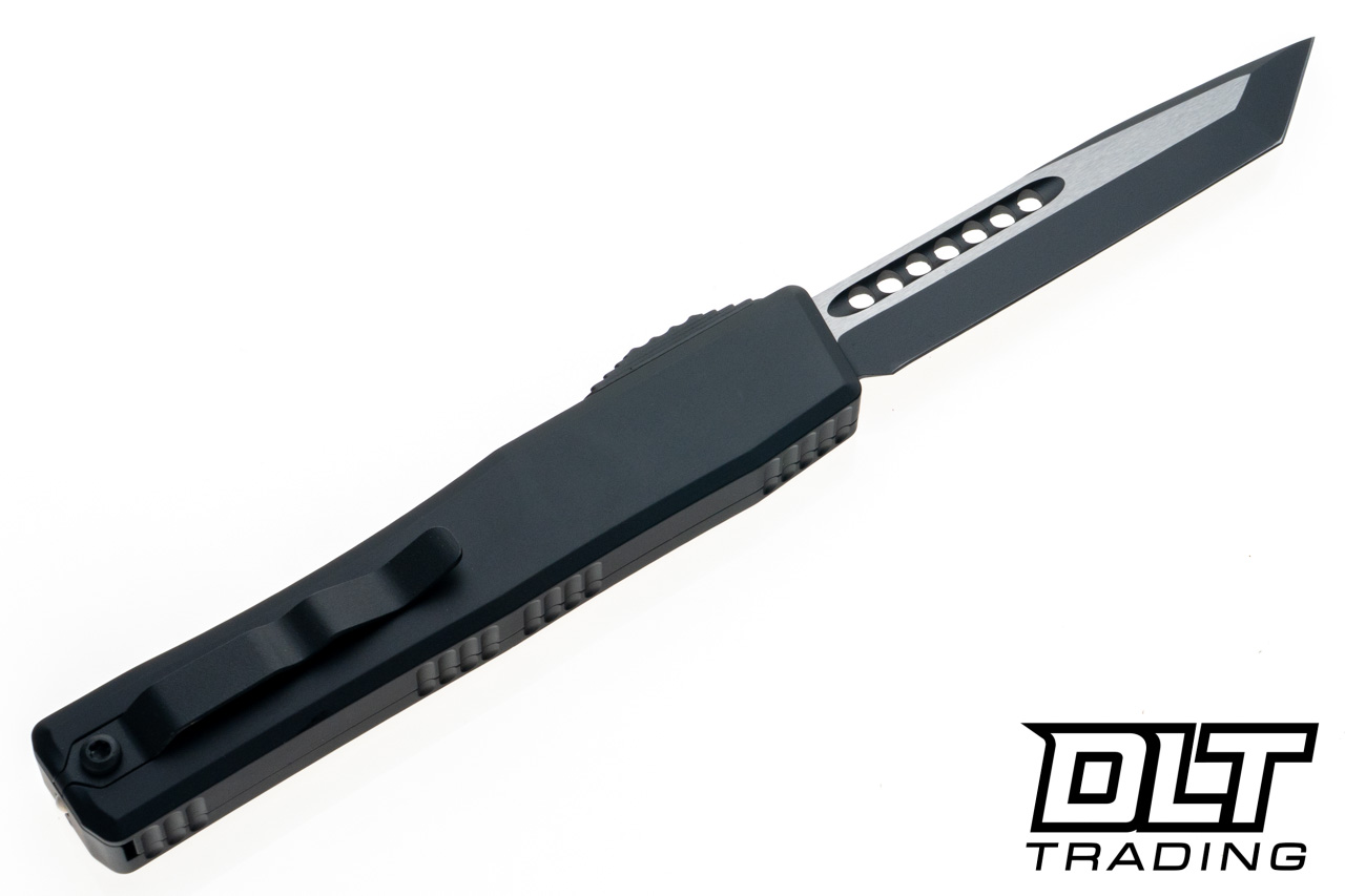Heretic Nyx - Two Tone Tanto MagnaCut Blade - Black Aluminum