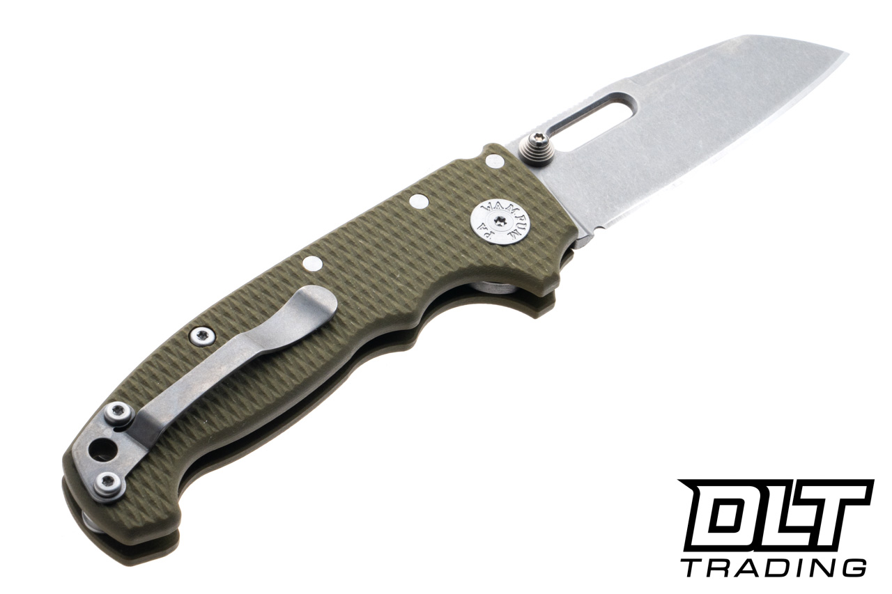 Demko MG AD20 Slim Cru-Wear - Shark Foot - OD Green G-10 - DLT Trading