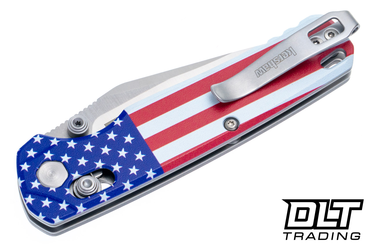 Kershaw Bel Air 6106USA - USA Flag Aluminum Handle - Stonewash