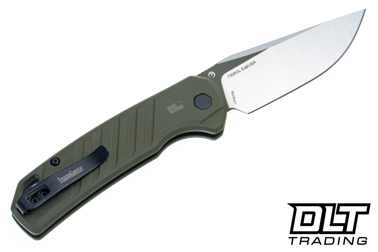 Kershaw Launch 23 7305OL - Olive Green Aluminum - CPM-154 Blade
