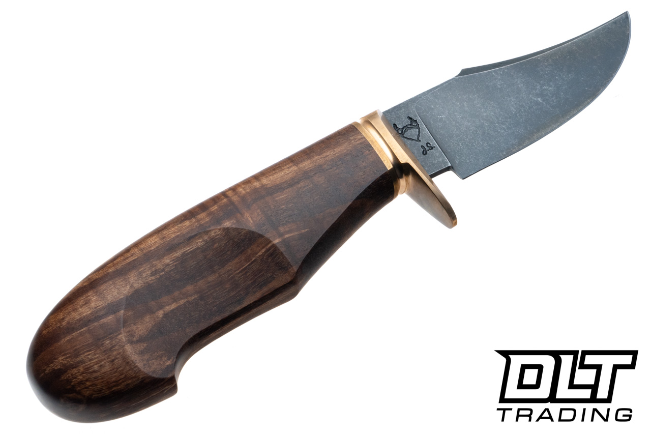 Fire Beard Forge Custom Clip Point Hunter - Silicone Bronze Guard