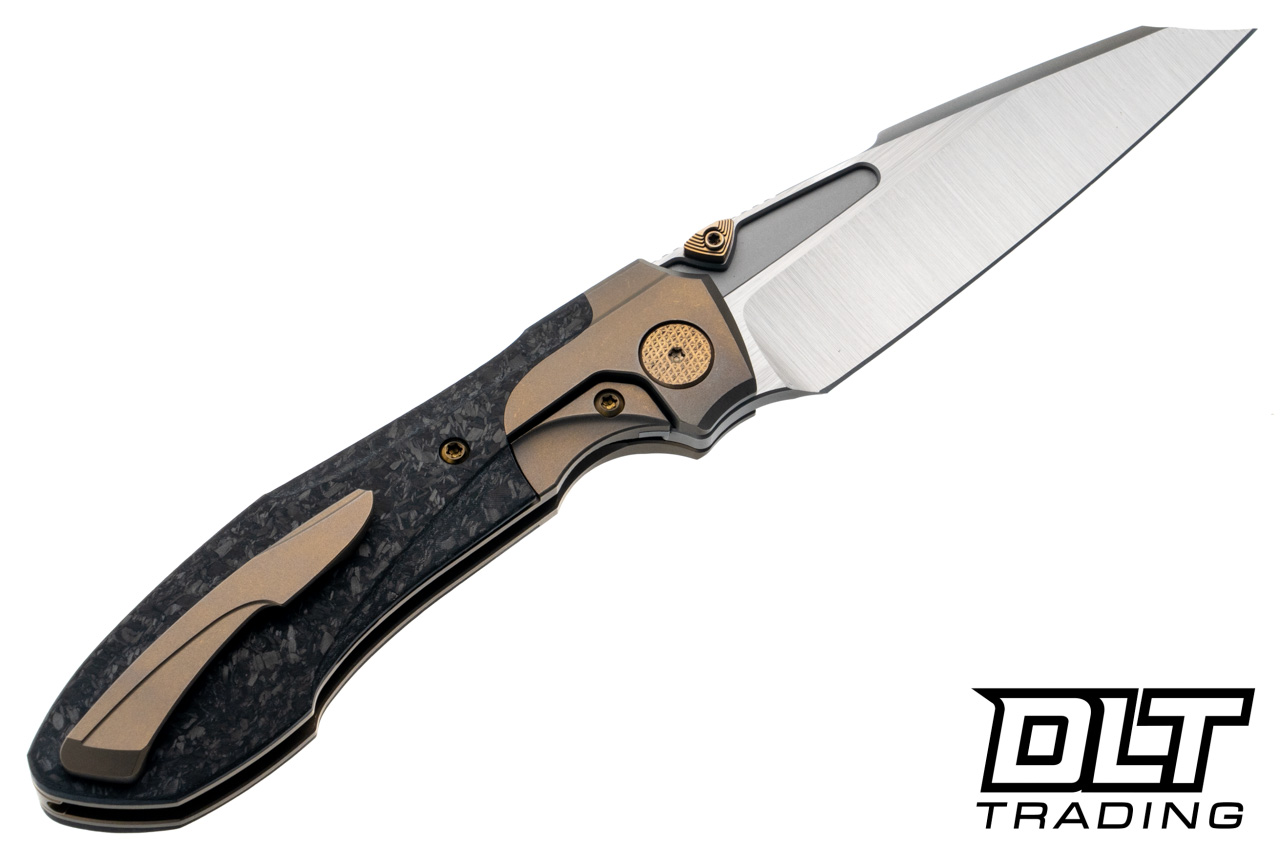 ナオ Null Knives Voodoo - Stonewash Bronze Ti - Marbled Carbon Fiber