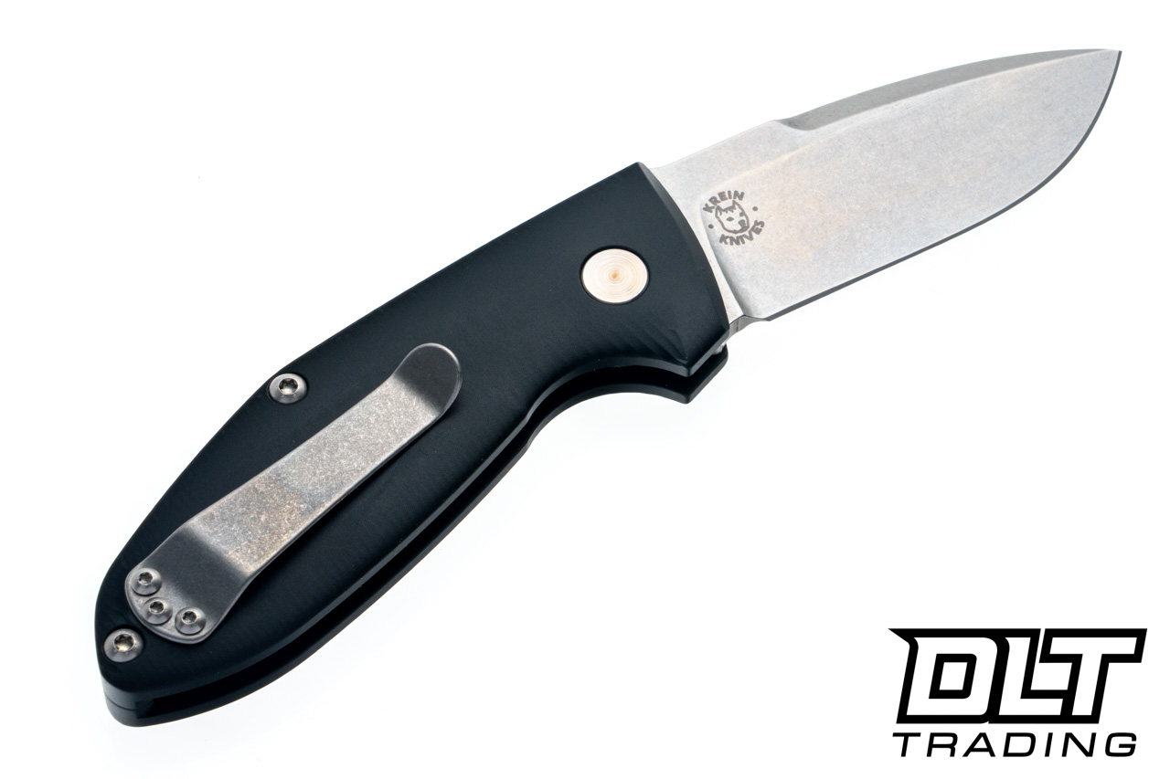 Defiant 7 Alpha - Black Aluminum Handle - Stonewash MaganCut Blade