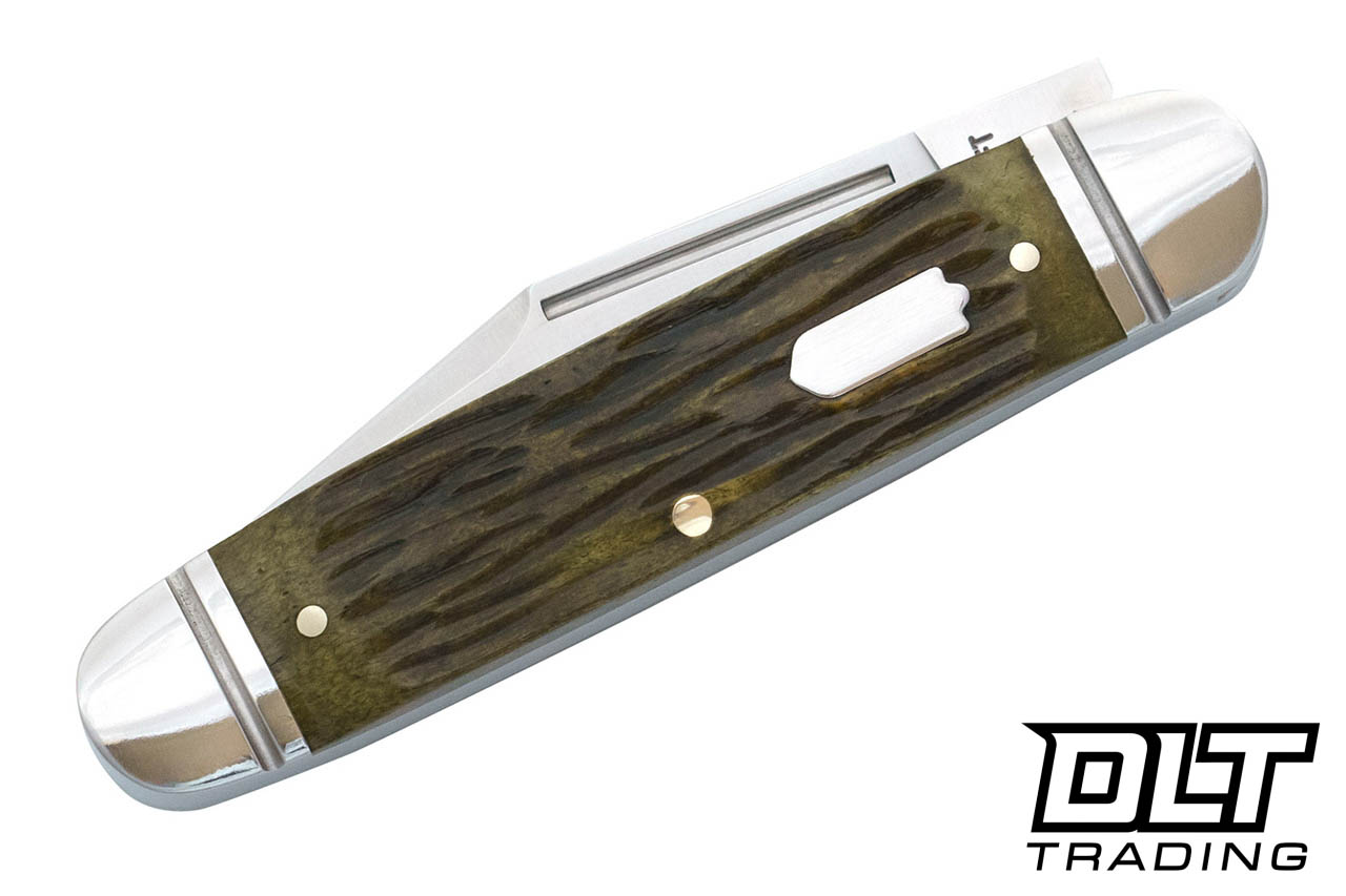 RoseCraft Blades Birchfield Camp Jack - Green Jigged Bone - Satin