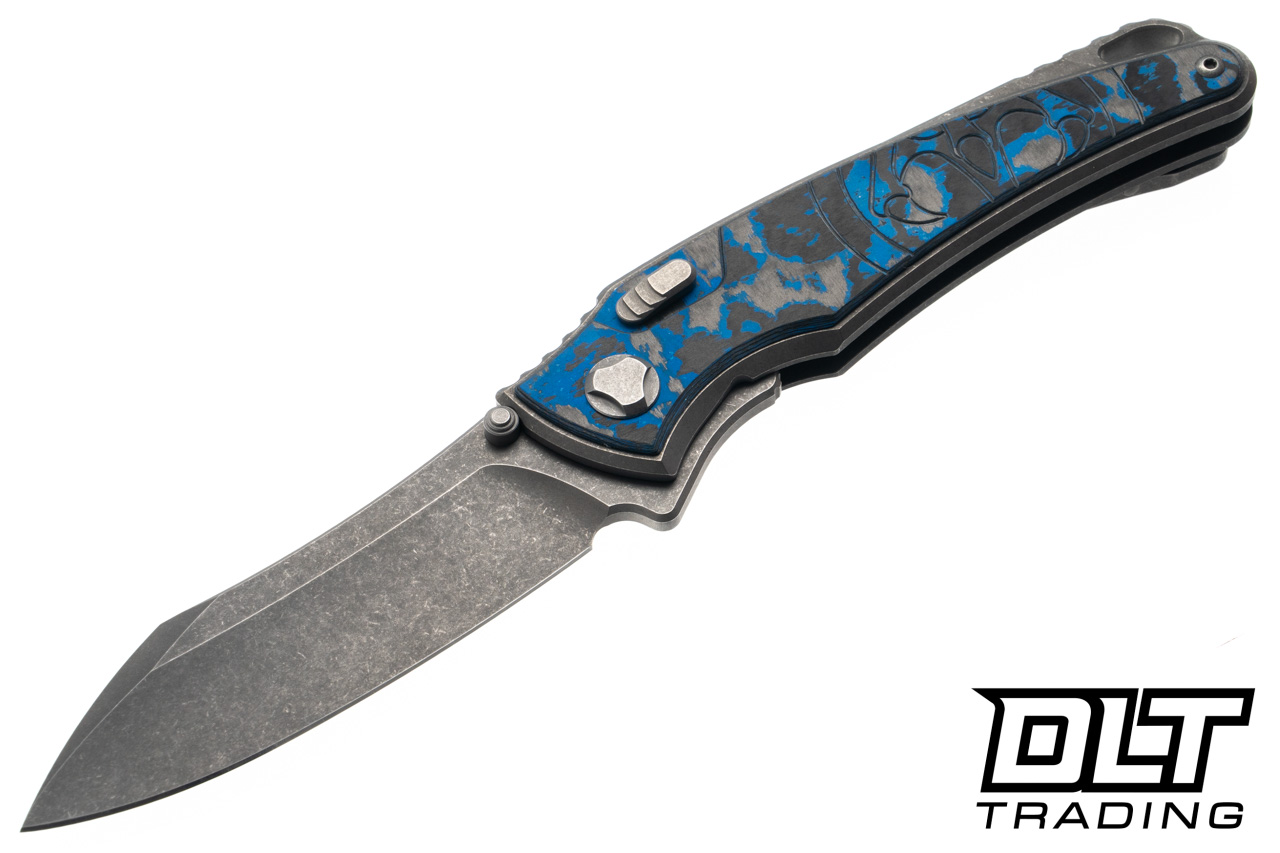 Hawk Knives Talon M390 - Titanium Handle - Electric Blue