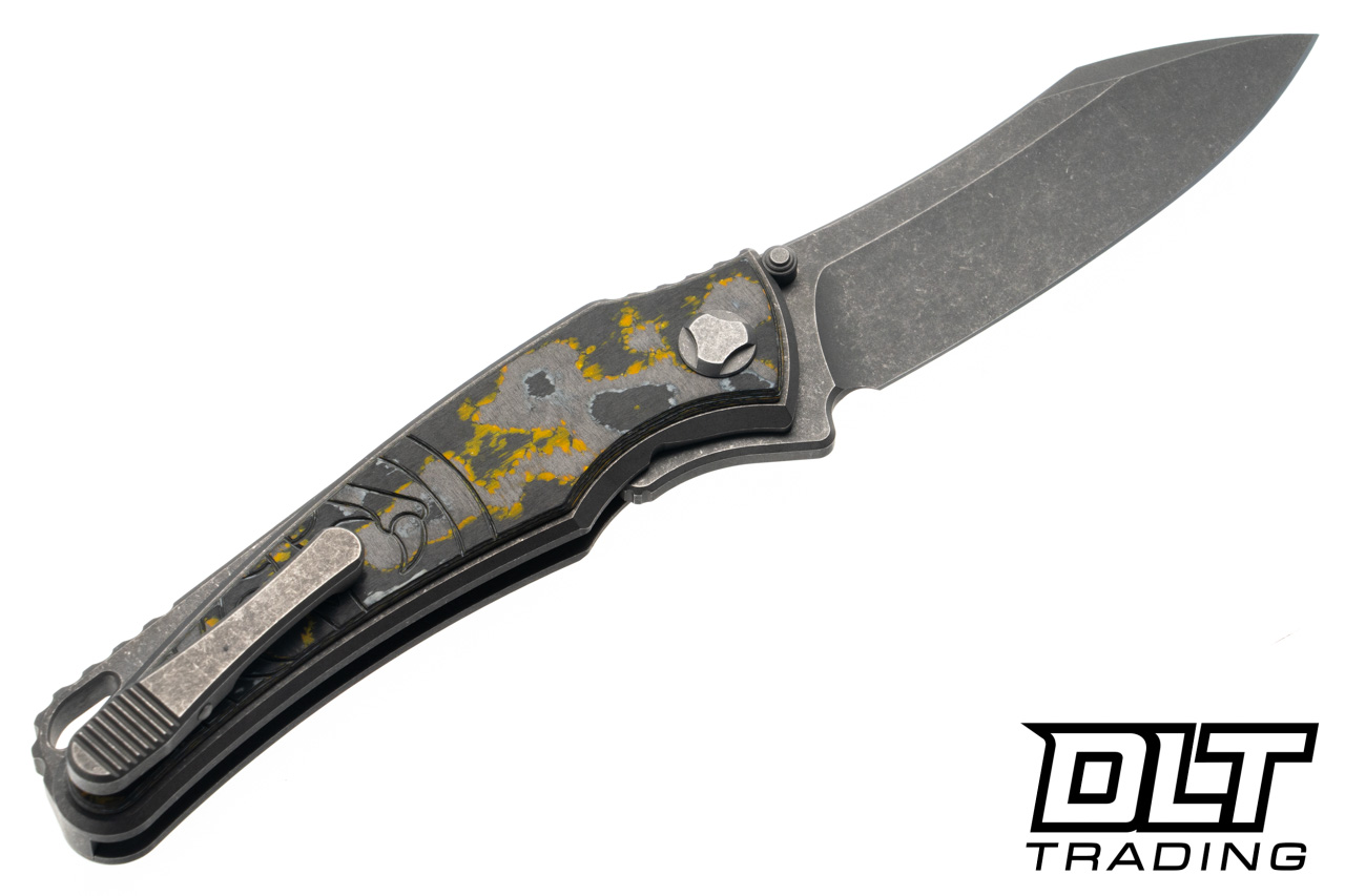 Hawk Knives Talon M390 - Titanium Handle - Giants CamoCarbon
