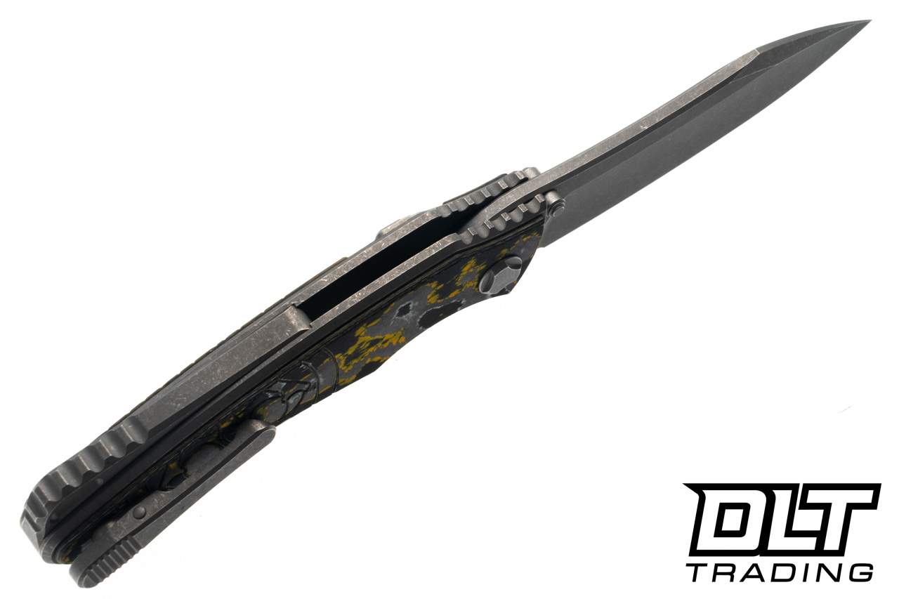 Hawk Knives Talon M390 - Titanium Handle - Giants CamoCarbon