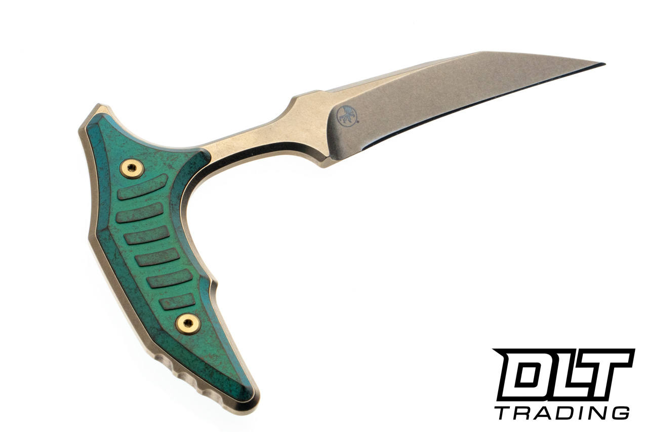 Microtech Bee - Antique Green Titanium Handle - Bronze Stonewash