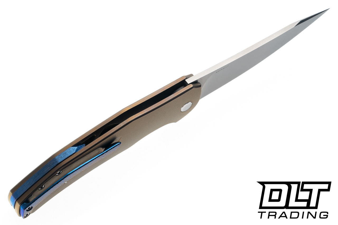 Herman Ishtar - Bronze Gold Titanium - Puzzle V2 Inlay - Blue